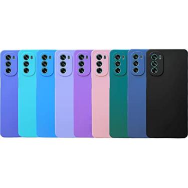 Imagem de Capa Capinha Aveludada Anti Impacto Motorola Moto G62 Cor:Verde-escuro