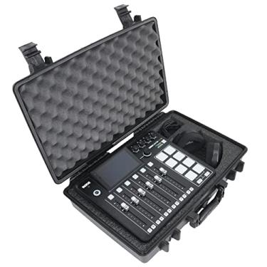 Imagem de Case Club Estojo de viagem Mixer & Podcast – Compatível com fones de ouvido e cabos RODECaster Pro 2, NTH 100 – Estojo de transporte resistente à prova d'água com espuma pré-cortada para absorção de choque cabe RODECaster Pro 2 fora da caixa!