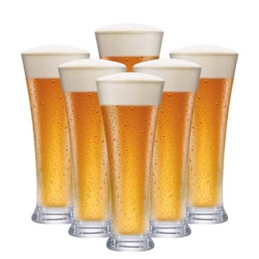 Imagem de Jogo de Copos de Cristal para Cerveja Pilsner 400ml 6 Pcs - Ruvolo
