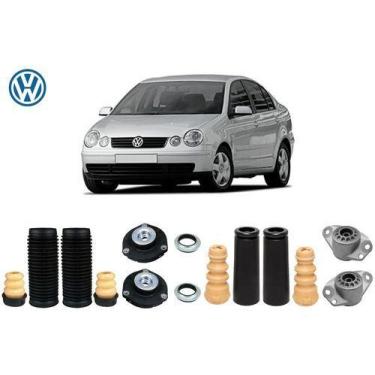 Imagem de 4 Kit Coxim Rolamento Batente Dianteiro Traseiro Polo Sedan 2006 2007 