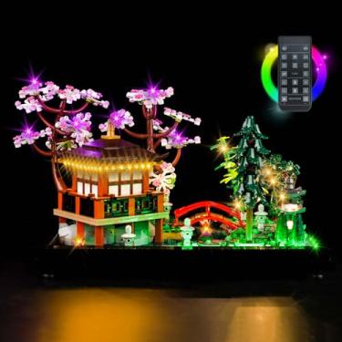 Imagem de LocoLee Remote Control Light Kit for Lego Tranquil Garden 10315 Zen Garden (Lights Only, No Models) RC Lighting Set Compatible with Lego Japanese Architecture 10315 Building Set