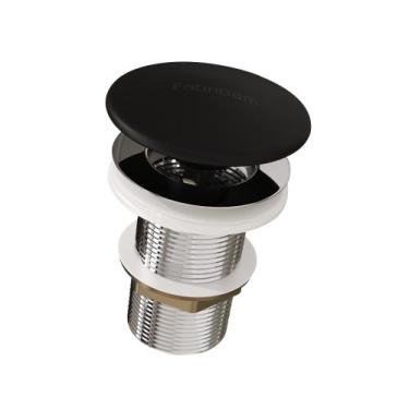 Imagem de Válvula Click 1 1/4 Inox c/Tampa - Fabribam, Preto Fosco