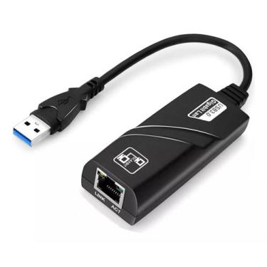 Imagem de Adaptador Rede Conversor Usb 3.0 Para Rj45 1000 Mbps Gigabit - Shinka