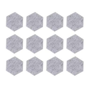Imagem de 12 Painéis Acústicos de Fibra de Poliéster de Alta Densidade, Painéis à Prova de Som, Fáceis de Instalar, ótimo para Estúdio, Escritório, Estúdios Domésticos (Cinza Claro)