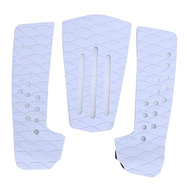 Imagem de Almofada de tração para prancha de surf QANYEGN, almofadas de tração para prancha de surf, tapete de prancha de surf para pranchas de surf, prancha funboard, prancha de peixe (Branco)
