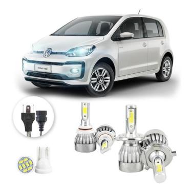 Imagem de Lampadas Led Volkswagen Cross Up 2014 A 2021 Hb4 H4 20000lm - V10, Bra