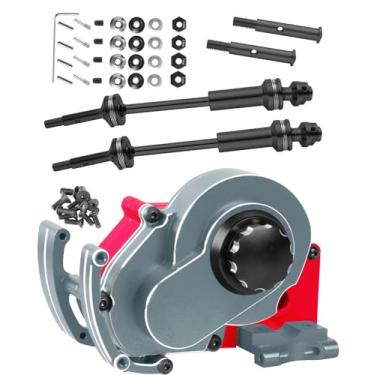 Imagem de RCMYou Aluminum Transmission Gearbox & Drive Shaft Axles Upgrades Part for 1/10 Slash 2WD(VXL),Stampede 2WD(VXL) 2WD,Rustler 2WD(VXL),Titanium