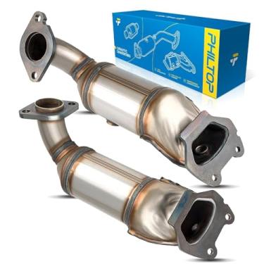 Imagem de PHILTOP Conversor catalítico dianteiro e traseiro compatível com Grand Caravan/Town & Country/Journey 2011-2019 FWD 3.6L, 2011-2014 200 /Avenger/Routan 3.6L - Substituição # 16780, 16779 (compatível