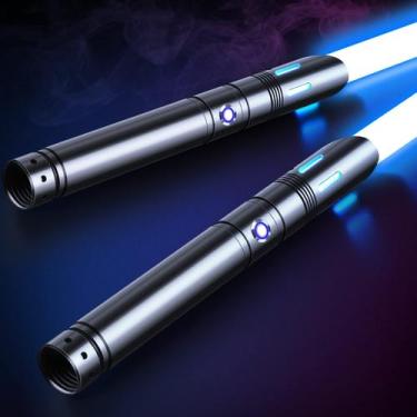 Imagem de Light Sabre ANASABER Black S8, pacote com 2 luzes RGB de 12 cores