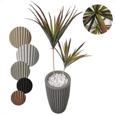 Imagem de Palmeira Yucca Planta Artificial com Vaso Decoração - Flor de Mentirin