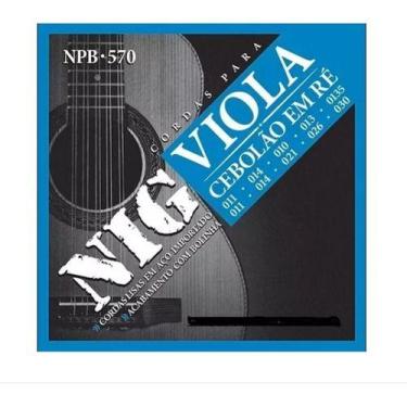 Imagem de Encordoamento Viola Nig Npb570 Média Cebolão Ré Phosphor Br