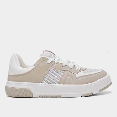 Imagem de Tênis Vizzano Básico Feminino, Branco, Cinza, 38