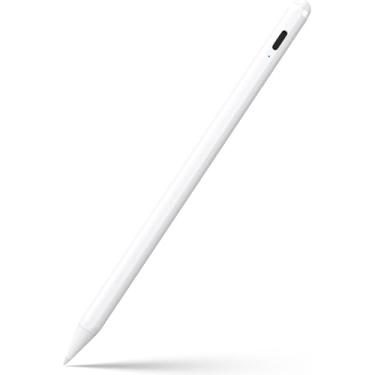 Imagem de Horyaal Caneta Stylus para iPad de 6ª a 11ª geração - 2 x lápis ativo de carga rápida, compatível com Apple iPad Pro 27.9 cm/32.8 cm/M4, iPad Air 3/4/5/M2/M3, iPad Mini 5/6 geração, branca