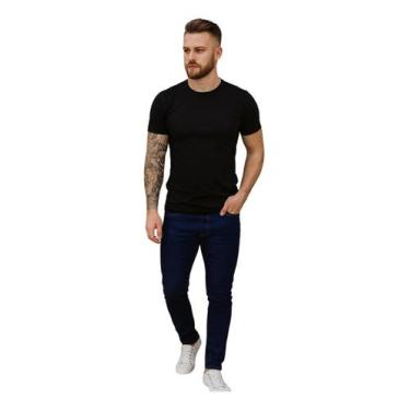 Imagem de Calça Masculina Hering Jeans Slim Skinny Com Lycra Elastano Touch, Azu