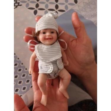 Imagem de Doll Bags Mini Silicone Baby de 6 polegadas, corpo inteiro realista - 