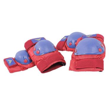 Imagem de Kit De Proteção Mulher Maravilha Dc Tam M Skate Patins Bike