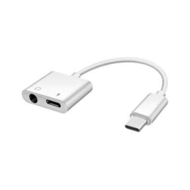 Imagem de BUMBLEBEE Adaptador de carregamento de áudio, adaptador de fone de ouvido tipo C, carregamento rápido para iPhone 16/15, iPad Pro, Galaxy, MacBook e mais (áudio de 3,5 mm + carregamento USB C)