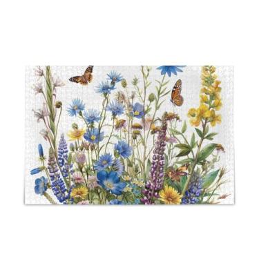 Imagem de WELLDAY Quebra-cabeça flores silvestres 1000 peças grande jogo de arte para adultos adolescentes