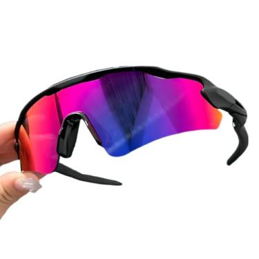 Imagem de Óculos de Sol masculino e feminina Corrida Ciclismo Beach Tennis Praia Volei polarizado Proteção UV400(preto com tanzanite)