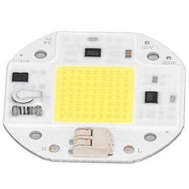 Imagem de TOPINCN COB LED Chip de Alta Potência LED Light Chip Lâmpada Bead 220V 30000 Horas Com Dissipação de Calor de Alumínio para DIY Iluminação Exterior Interior 220V (50W Branco legal)