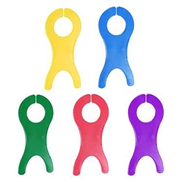 Imagem de Generic 10 peças placa de enrolamento de lã 10 x 4,8 cm PC plástico fio enrolador placa bobinas acessório de costura, multicolorido