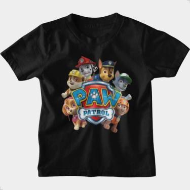 Imagem de Camiseta Infantil Algodão Personalizada Patrulha Canina - Techmalhas, 