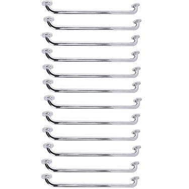 Imagem de Barra de Apoio 80cm Alca Kit 12 Uni Acessibilidade Idoso Amputado Cadeirante Box Banheiro Corrimao Seguranca Corredor