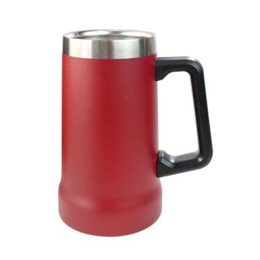 Imagem de Caneca chopp térmica aço inoxidável 700ml - QUERO PRESENTEAR, Vinho