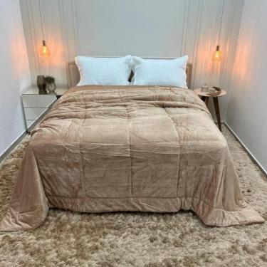 Imagem de Coberdron Edredon Queen Cobertor Grosso Dupla Face Inverno Sherpa Mode