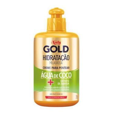 Imagem de Creme para Pentear Niely Gold Hidratação Milagrosa Água de Coco