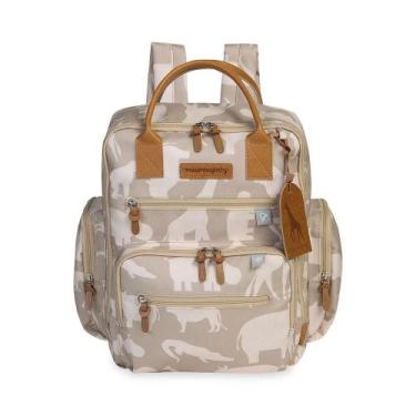 Imagem de Mochila de Maternidade MasterBag Urban Safari Caqui, Creme