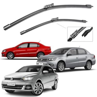 Imagem de Par Palheta Limpador De Parabrisa Silicone Chuva Voyage 2009 A 2022 (Voyage G6 G7 2013 á 2022 Encaixe Click)