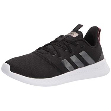 Imagem de adidas Tênis de corrida feminino Puremotion, Preto/Cinza/Super Pop, 6