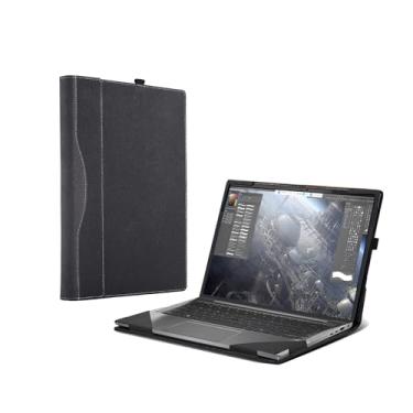 Imagem de Capa para laptop para HP ZBook Firefly 14 G7 | ZBook Firefly 14 G8 35.6 cm [Sem outros modelos] Capa de couro PU com bolso interno (cinza escuro)