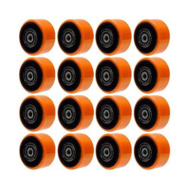 Imagem de Kit 16un roda poliuretano moldado 614pu 6pol 300kg p rodízio - AJAX