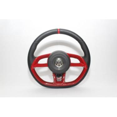 Imagem de Volante Vision Vermelho Para Golf/ Gol G5/ Gol G6 - EV VOLANTES