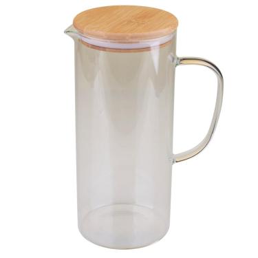 Imagem de Jarra de Vidro 1.5L Eco com Tampa Bamboo Cazza