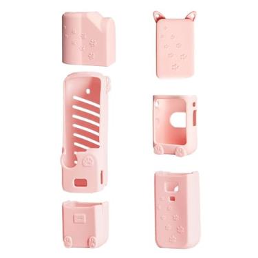 Imagem de LKTOP Osmo Pocket 3 Capa protetora de silicone para DJI, protetor de tela de lente macia, resistente a arranhões, compatível com acessórios DJI Osmo Pocket 3 Creator Combo/Xtra Muse (rosa)