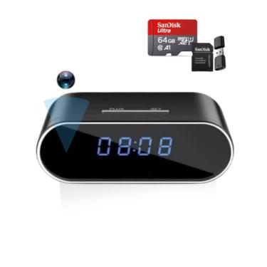 Imagem de Mini Câmera 64gb Espião Relógio Escondido Portátil Hd Wifi