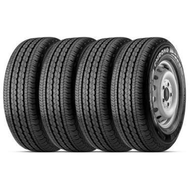Imagem de Kit 4 Pneu Pirelli Aro 14 185R14C 102R Chrono