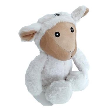 Imagem de Brinquedo Pet Cachorro Pelúcia Grande Ovelha Nandog 36 Cm, Branco/bege
