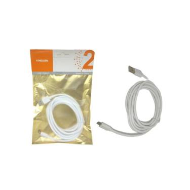 Imagem de Cabo USB V8 Micro USB Kingleen - Lumin, 2 Metros