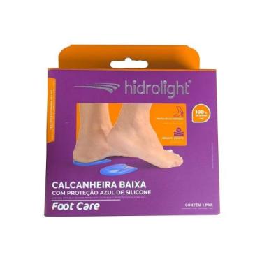 Imagem de Calcanheira Baixa Hidroligth Com Poteção de Silicone Azul P - HIDROLIG