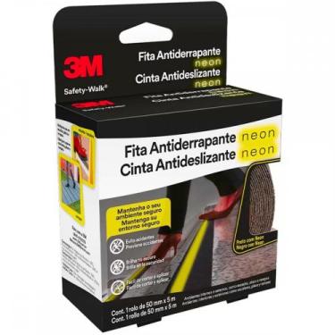 Imagem de Fita Antiderrapante 3M Preta/''Neon'' 50Mm X 5M, Preto