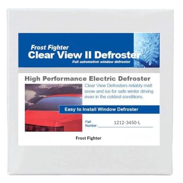 Imagem de CLEAR VIEW Kit de carro de corrida Defroster - Descongelador 1212-3450-L II | Kit completo de 12 volts | Controle ThermaSync e chicote de fios incluídos