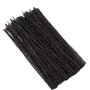 Imagem de Limpadores de cachimbo Brueyart Black Chenille Stem 200 peças