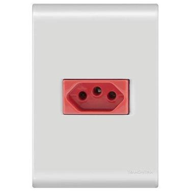 Imagem de Conjunto 1 Tomada 20A Vermelho - Tramontina Liz - 57170015