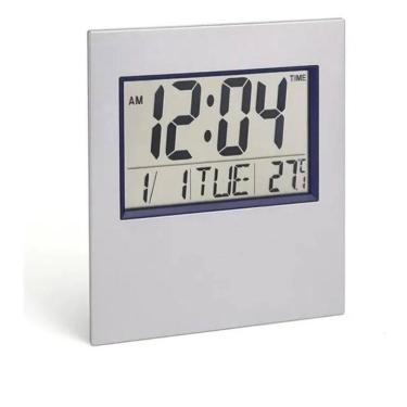 Imagem de Relógio De Mesa E Parede Digital Quadrado Data Temperatura