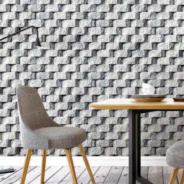 Imagem de Papel de Parede Tijolo Cinza ESS1059 - 10m x 0.53m