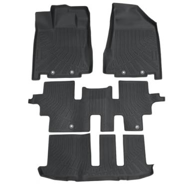 Imagem de Priprilod Tapetes de 4 peças de forro de carga, apto para Nissan Pathfinder 2013-2020, adequado para Infiniti QX60 2014-2020 JX35 2013, conjunto completo de acessórios interiores de carro dianteiro e